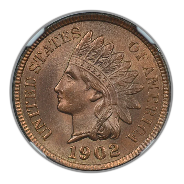 1902 Bronze Indian Head Cent 1C NGC MS64RB - Image 3