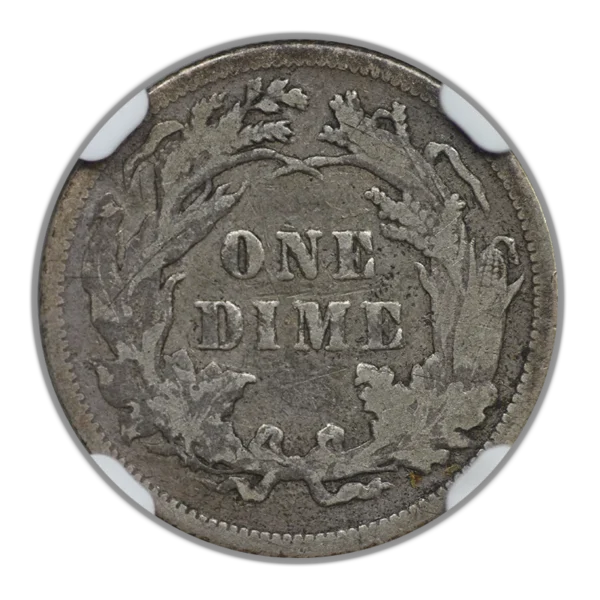 1880 Liberty Seated Dime 10C NGC VF25 - Image 4