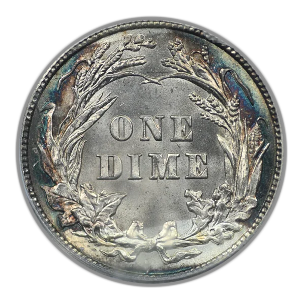 1915 Barber Dime 10C PCGS MS64 CAC - Image 4