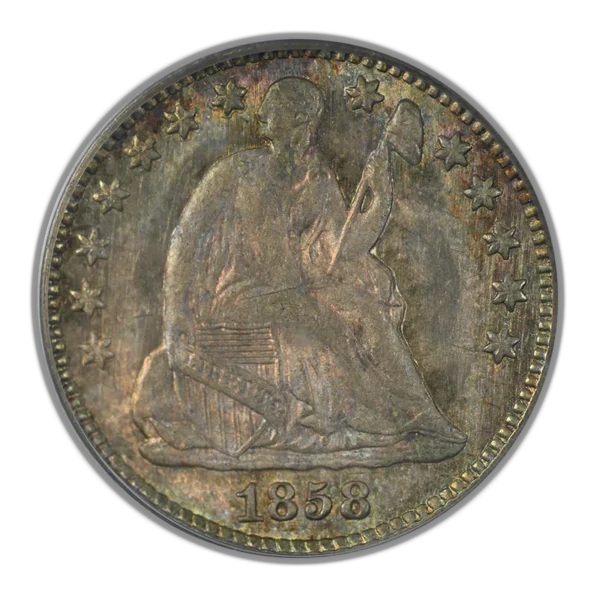 1858 Liberty Seated Half Dime H10C PCGS MS64 CAC - Image 3