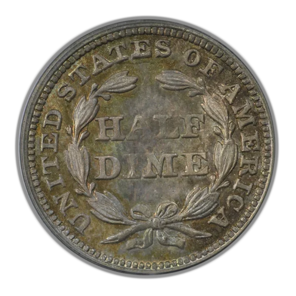 1858 Liberty Seated Half Dime H10C PCGS MS64 CAC - Image 4