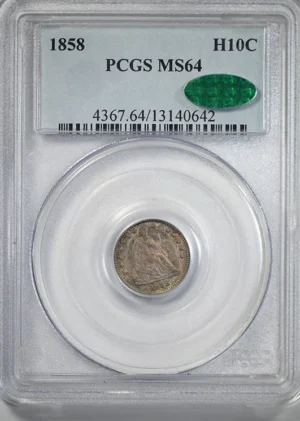 1858 Liberty Seated Half Dime