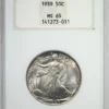1939 Walking Liberty Half Dollar 50C NGC Fatty MS65
