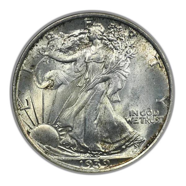 1939 Walking Liberty Half Dollar 50C NGC Fatty MS65 - Image 3