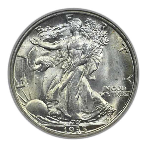 1935 Walking Liberty Half Dollar 50C NGC MS65 - Image 3