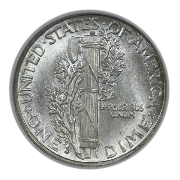 1937-D Mercury Dime 10C NGC MS66FB - Full Bands - Image 4