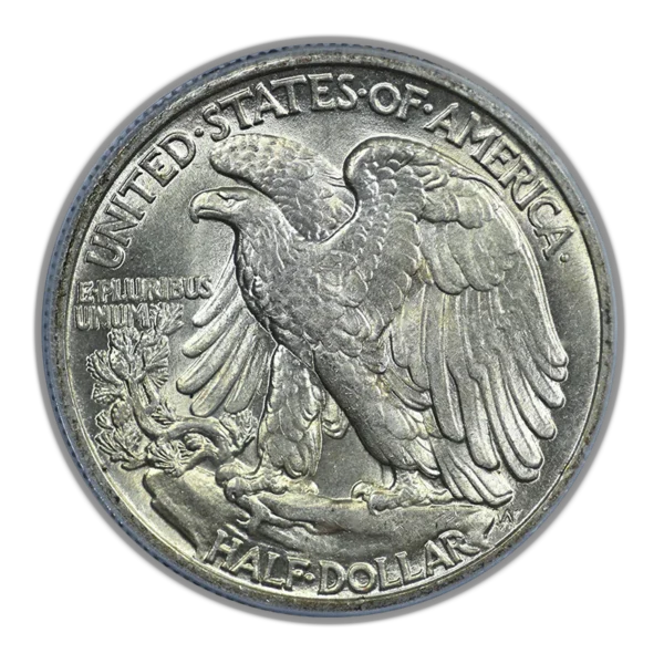1945 Walking Liberty Half Dollar 50C PCGS AU58 CAC - Image 4