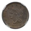 1841 Braided Hair Liberty Head Large Cent 1C NGC MS63+BN CAC N-6 - Image 3