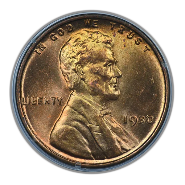1930 Lincoln Wheat Cent 1C PCGS Rattler MS64RD CAC - Image 3