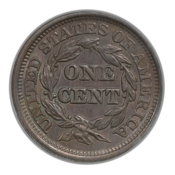 1845 Braided Hair Liberty Head Large Cent 1C PCGS MS63BN - Image 4