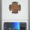 1974-D Lincoln Memorial Cent 1C NGC Mint Error MS64RB - Obverse Struck Thru Capped Die Obverse Slab - Image 2
