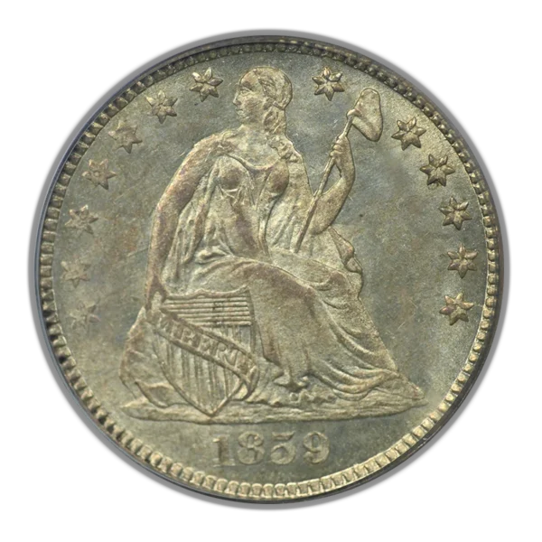 1859 Liberty Seated Half Dime H10C PCGS MS64 - Image 3