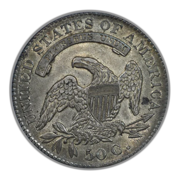 1830 Capped Bust Half Dollar 50C NGC Fatty AU50 - Image 4