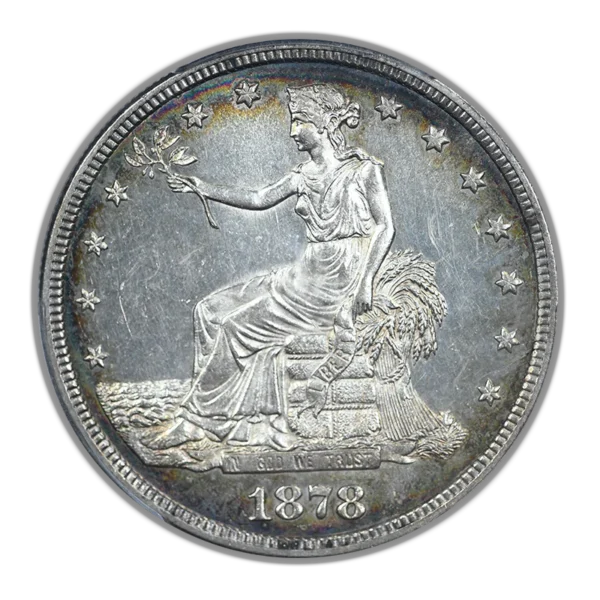 1878-S Trade Dollar T$1 PCGS MS61 - TONED!t - Image 3
