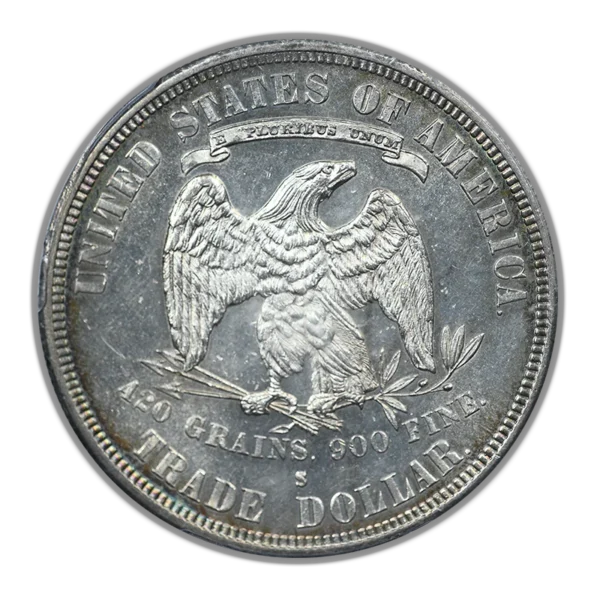 1878-S Trade Dollar T$1 PCGS MS61 - TONED!t - Image 4
