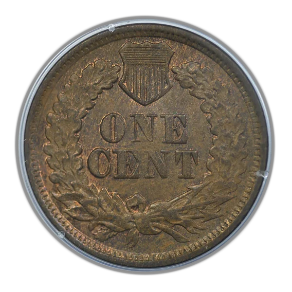 1866 Bronze Indian Head Cent 1C PCGS Rattler MS64BN - Image 4