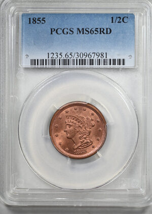 Buy 1855 Braided Hair Half Cent