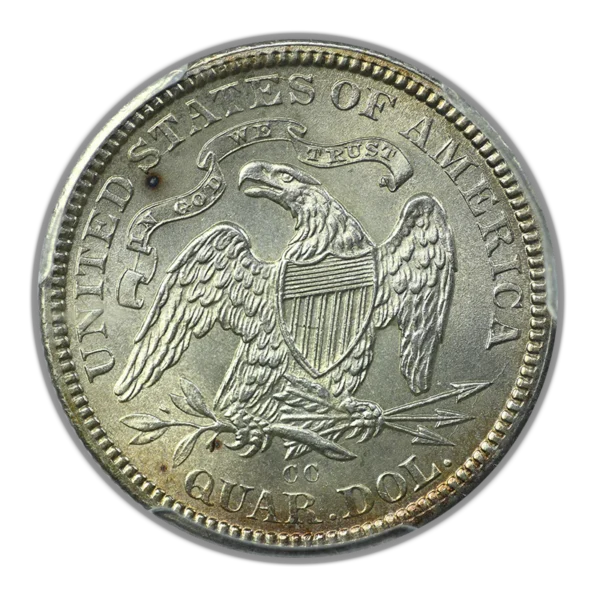 1877-CC Liberty Seated Quarter 25C PCGS MS64 - Image 4