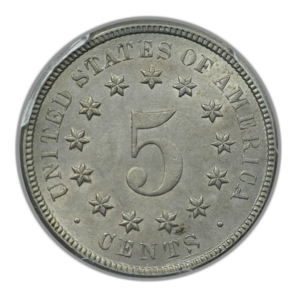 1872 Shield Nickel 5C PCGS AU58 - Image 4