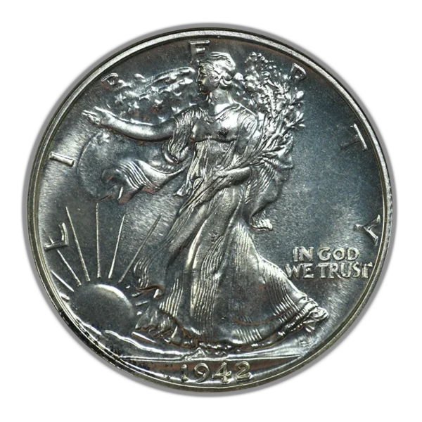 1942 Proof Walking Liberty Half Dollar 50C NGC PF66 - Image 3
