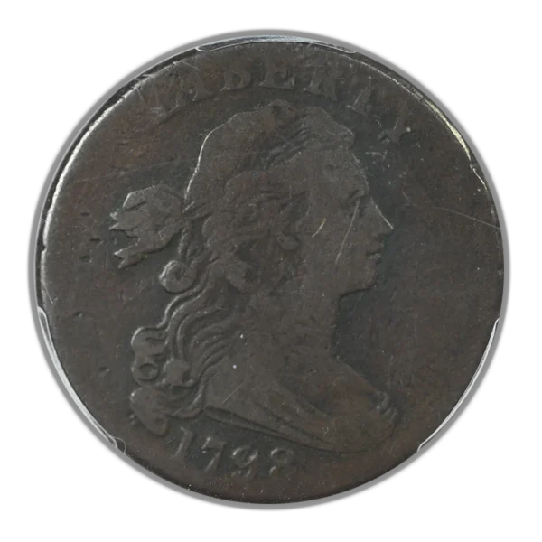 1798 Draped Bust Large Cent 1C PCGS VG10 - 2nd Hair Style - Image 3