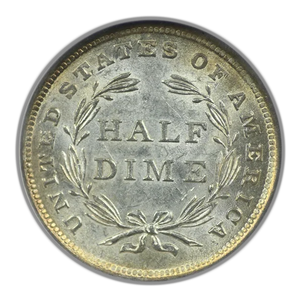 1840 Liberty Seated Half Dime H10C NGC MS63 - No Drapery - Image 4