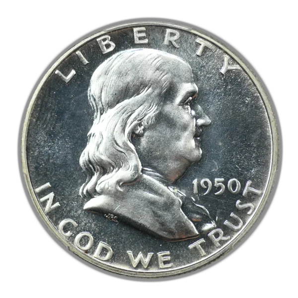 1950 Proof Franklin Half Dollar 50C PCGS PR64 - Image 3