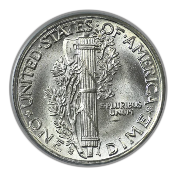 1937-S Mercury Dime 10C PCGS MS66 OGH - Image 4