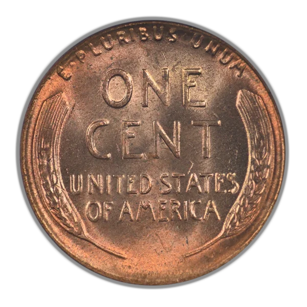 1953 Lincoln Wheat Cent 1C ANACS Soapbox MS64RD - Obverse Die Break - Image 4