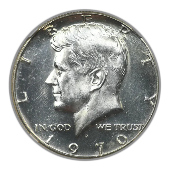 1970-D Kennedy Half Dollar 50C NGC MS64PL - Prooflike - Image 3