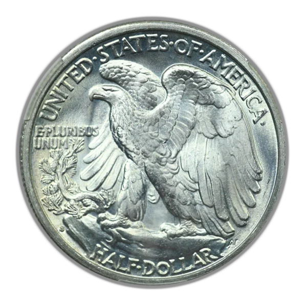 1939-S Walking Liberty Half Dollar 50C CAC MS67 - Image 4
