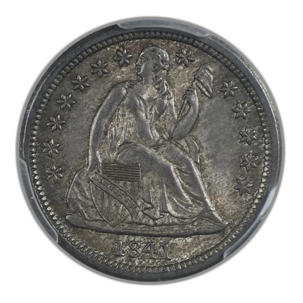 1841 Liberty Seated Dime 10C PCGS MS64 - Image 3