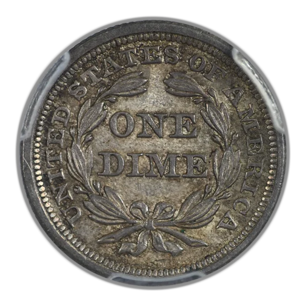 1841 Liberty Seated Dime 10C PCGS MS64 - Image 4
