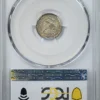 1836 Capped Bust Half Dime H10C PCGS MS63 CAC LM-3 FS-301 3/Inverted 3 - Image 2