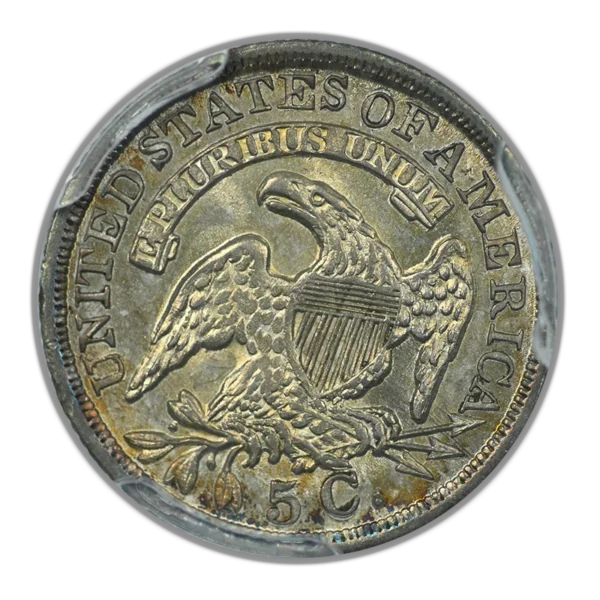 1836 Capped Bust Half Dime H10C PCGS MS63 CAC LM-3 FS-301 3/Inverted 3 - Image 4