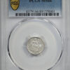 1861 Liberty Seated Half Dime H10C PCGS MS66