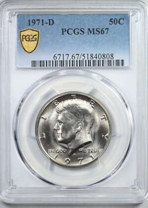 1971-D Kennedy Half Dollar 50C PCGS MS67