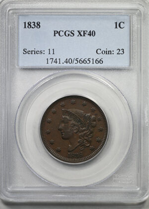 1838 Coronet Head