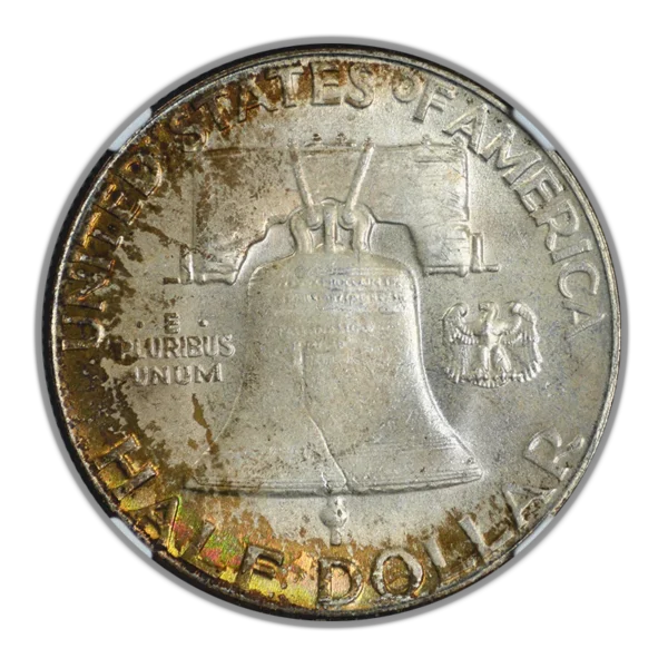 1948 Franklin Half Dollar 50C NGC MS66+ FBL CAC - TONED! - Image 4