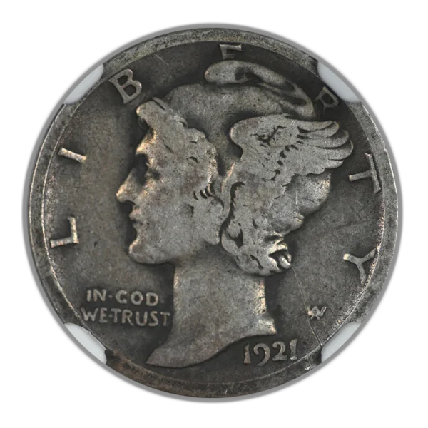 1921-D Mercury Dime 10C NGC VG8 - Image 3