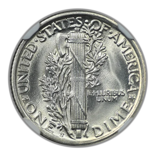 1918-S Mercury Dime 10C NGC MS65 - Image 4