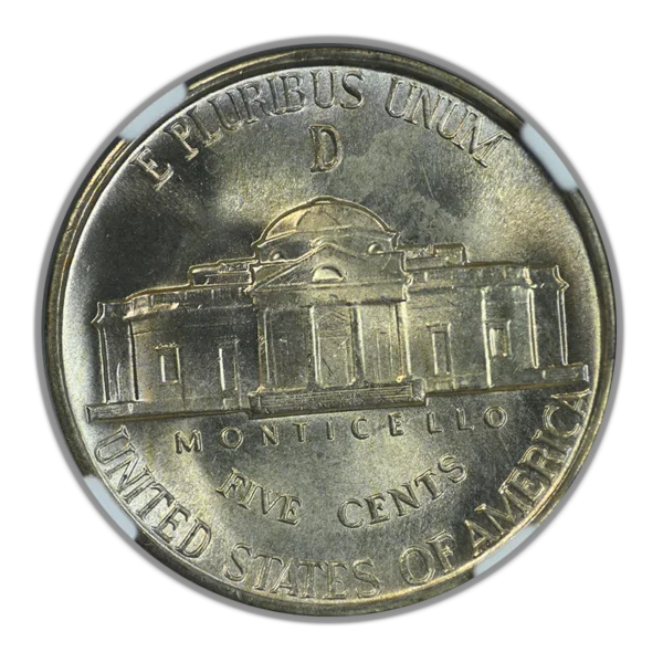 1944-D/D Jefferson Nickel 5C NGC MS66 RPM FS-501 - Repunched Mintmark - Image 4