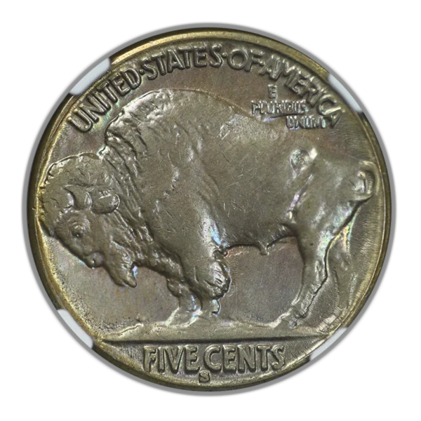 1929-S Buffalo Nickel 5C NGC MS62 - TONED! - Image 4