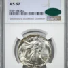 1940 Walking Liberty Half Dollar 50C NGC MS67 CAC