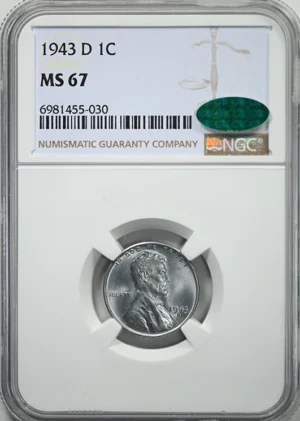 1943-D Steel Lincoln Wheat Cent