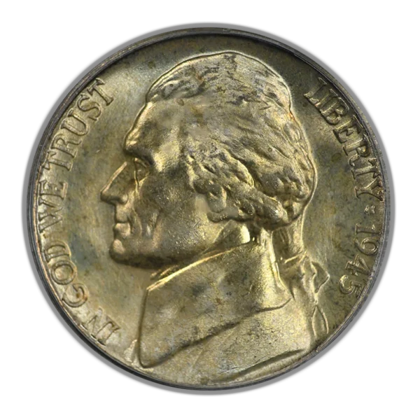 1945-D Jefferson Nickel 5C PCGS MS66 - Repunched Mint Mark RPM FS-501 - Image 3