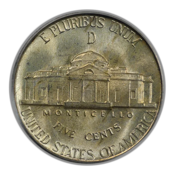 1945-D Jefferson Nickel 5C PCGS MS66 - Repunched Mint Mark RPM FS-501 - Image 4