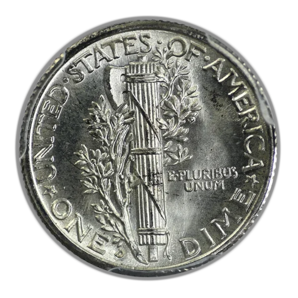 1938-D Mercury Dime 10C PCGS MS67FB CAC - Full Bands - Image 4