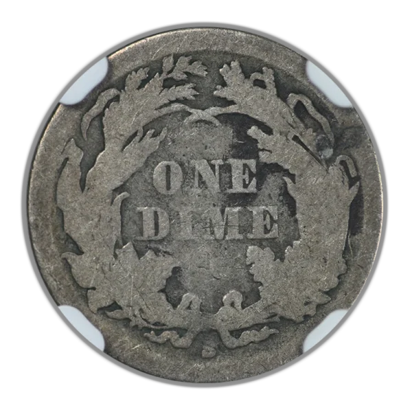 1865-S Liberty Seated Dime 10C NGC AG3 - Image 4