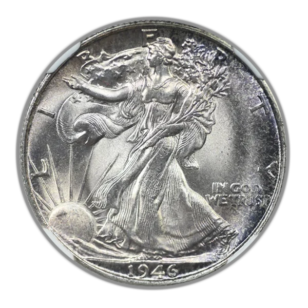 1946-S Walking Liberty Half Dollar 50C NGC MS65 CAC - Image 3